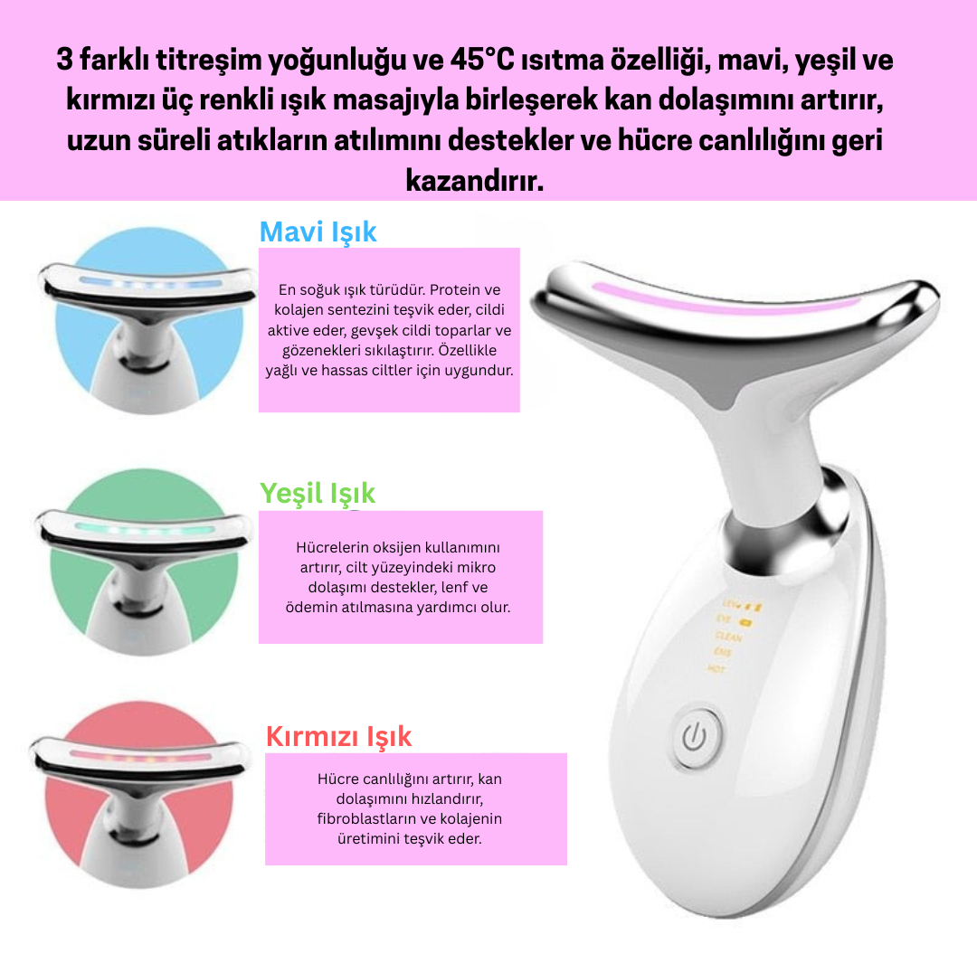 Dermoışık™ Yüz Sıkılaştırma ve Cilt Gençleştirme Cihazı